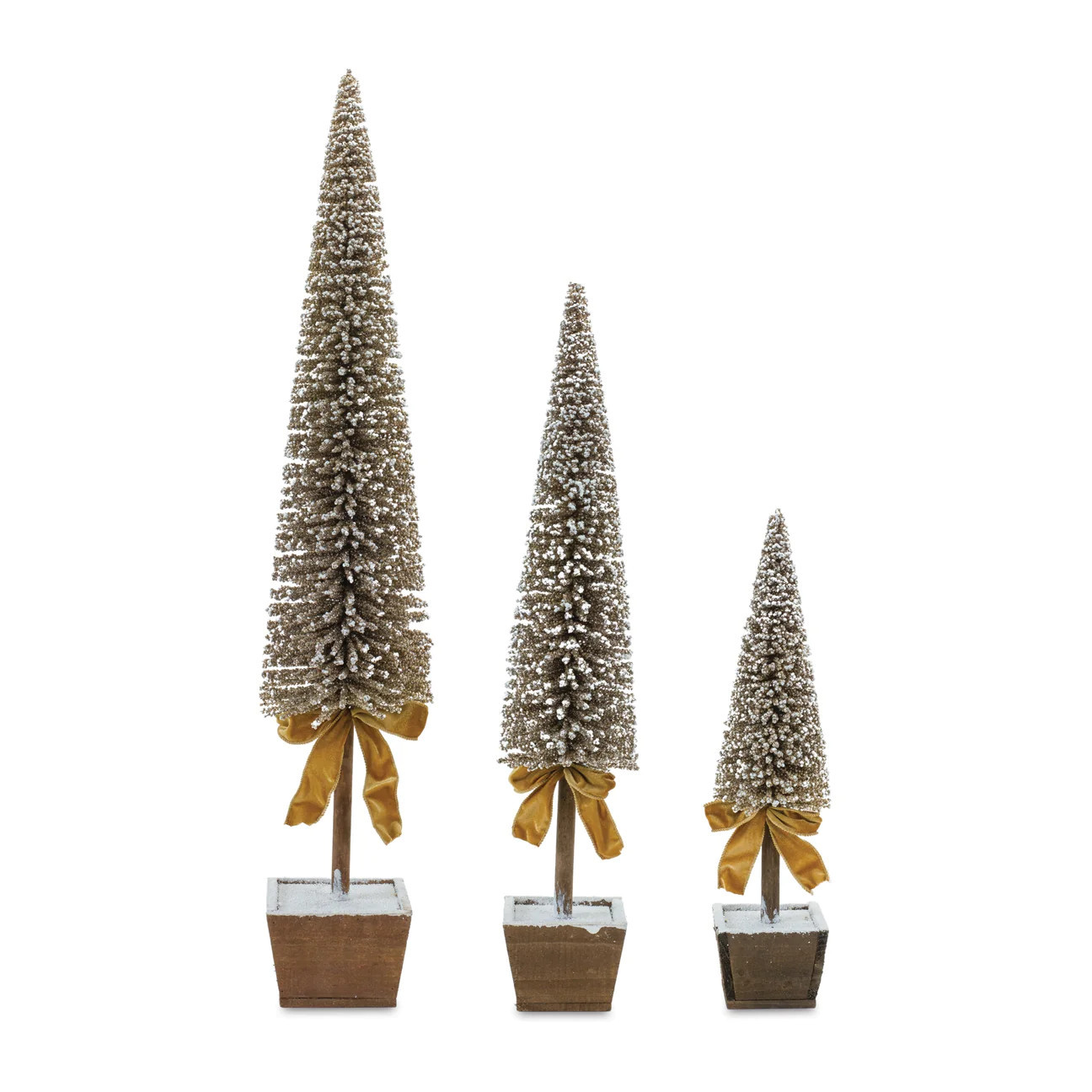 Potted Bottle Brush Pine Tree, Set of 3 | Pier 1