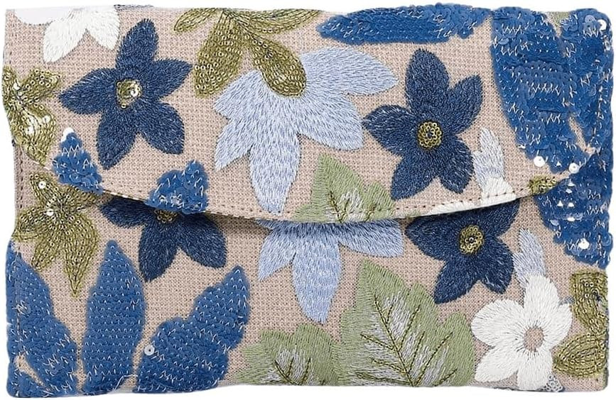 Verdusa Women's Floral Embroidery Sequin Evening Beaded Clutch Bags 2026 Party Purses | Amazon (US)