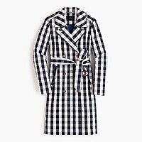 Women's 2011 Icon trench in oversized gingham | J. Crew US