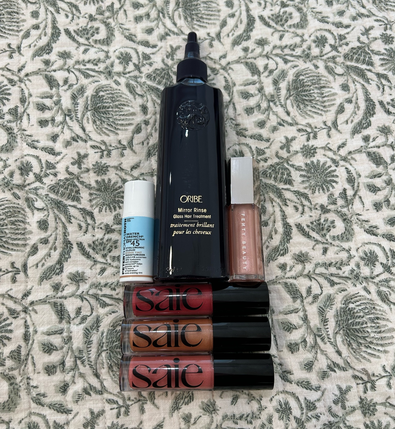 Recent purchases- 
New Saie Fall lip glosses 
New Oribe hair gloss
Viral Fenty lip gloss 

#LTKBeauty #LTKFindsUnder100 #LTKFindsUnder50