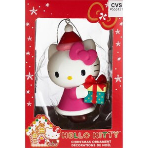 Kurt S. Adler Hello Kitty Holding Gift Christmas Ornament, 3.5 in | CVS Health