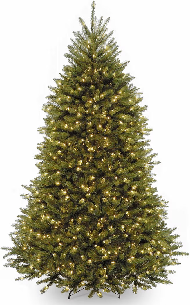 National Tree Company 7.5 ft Pre-Lit Dunhill Fir Artificial Christmas Tree, 600 Clear Lights, 2,1... | Amazon (US)