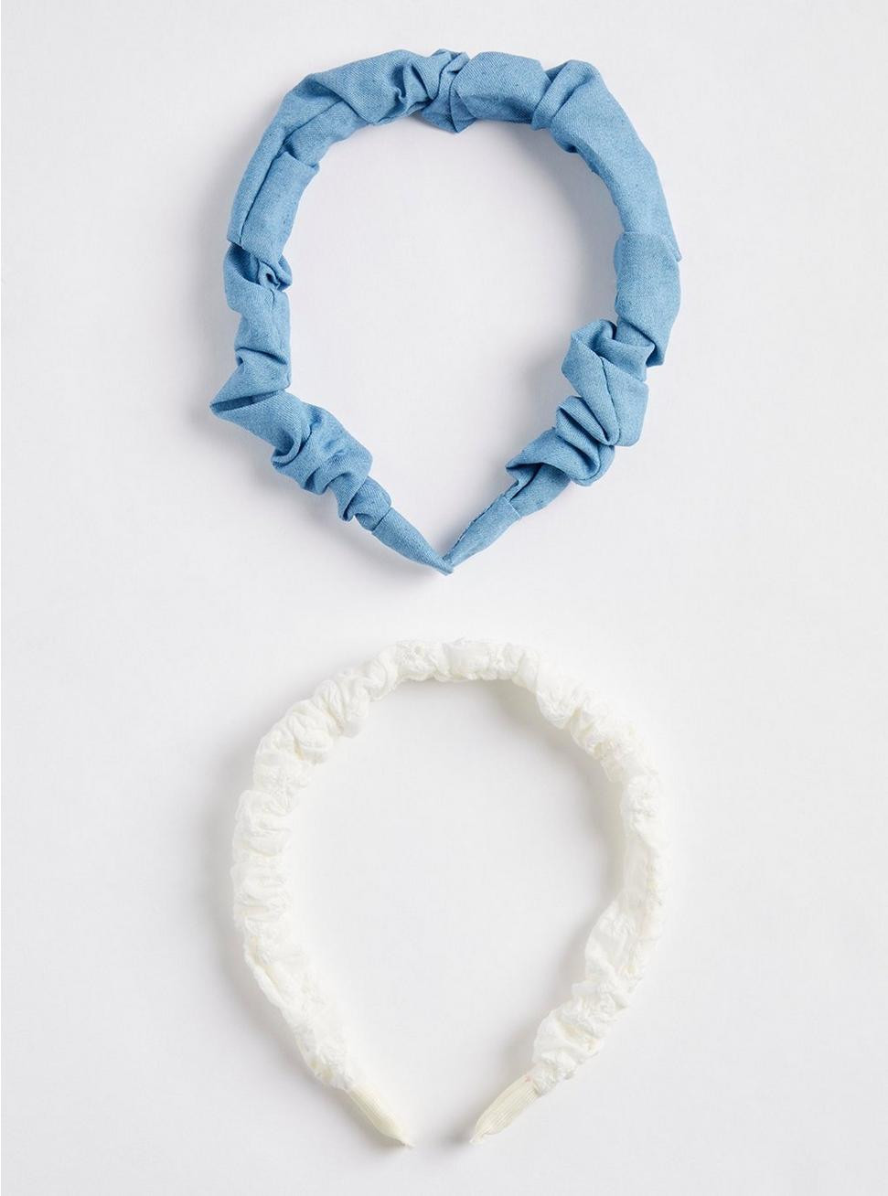 Eyelet And Chambray Headband Set | Torrid (US & Canada)