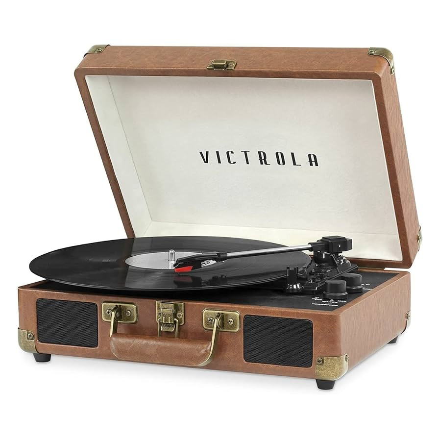 Victrola Journey Bluetooth Portable Suitcase Record Player – with Built-in Speakers, 3 Speed Vi... | Amazon (US)