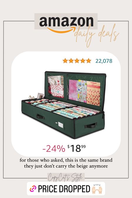 Amazon Holiday Wrapping Paper Storage Organizer under $20

You will be so happy next Christmas when you open this and all your wrapping paper and gift wrapping supplies are organized and ready to go!

#LTKHoliday #LTKsalealert #LTKfindsunder50