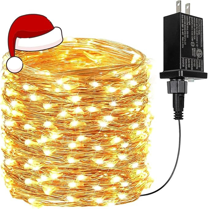 66Ft 200 LED Fairy Lights Plug in, Waterproof String Lights Outdoor & Indoor 8 Modes Christmas Li... | Amazon (US)