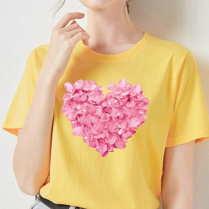 1 Piece Of Love Series Heat Transfer Stickers, Decorative Stickers For Men'S And Women'S Clothing... | SHEIN