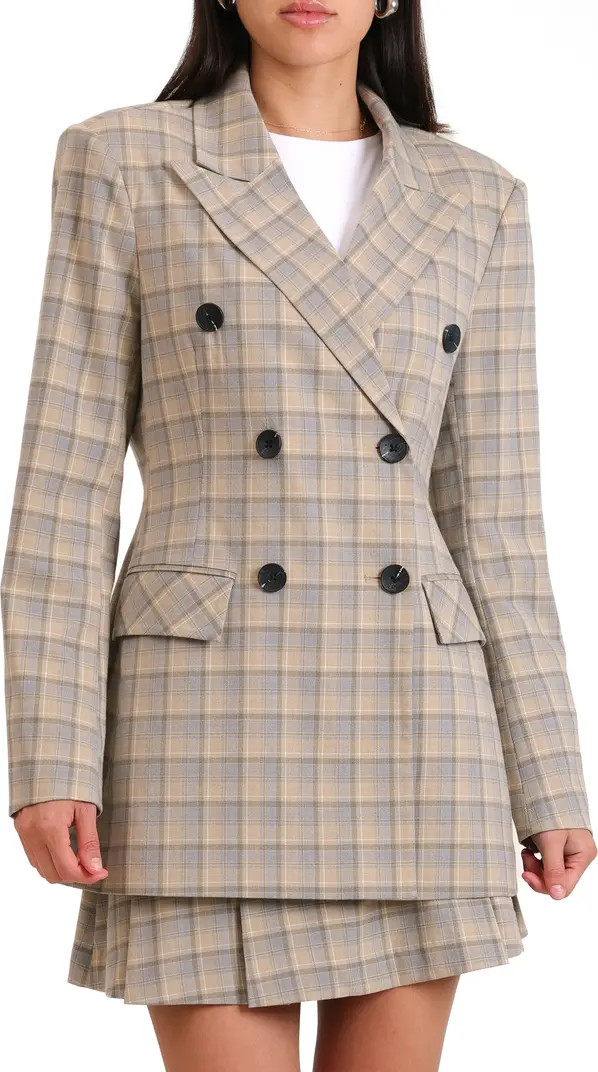 Plaid Double Breasted Blazer | Nordstrom