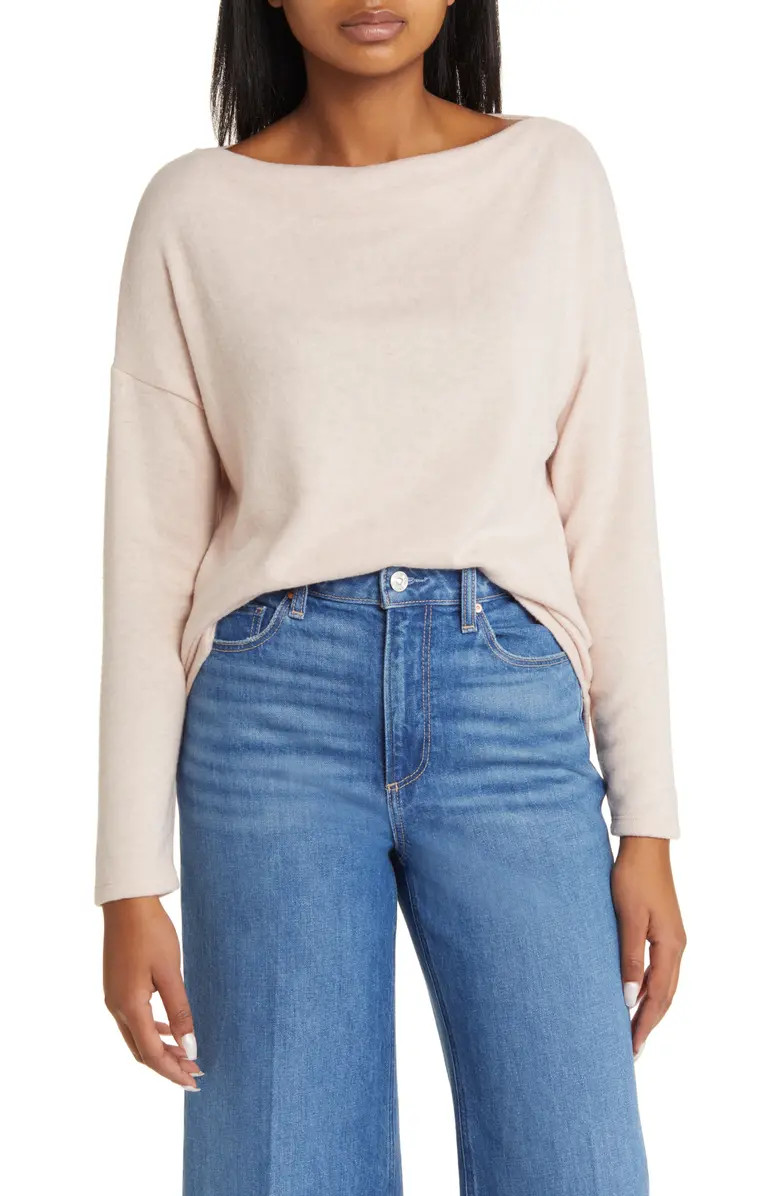 Boat Neck Long Sleeve Top | Nordstrom
