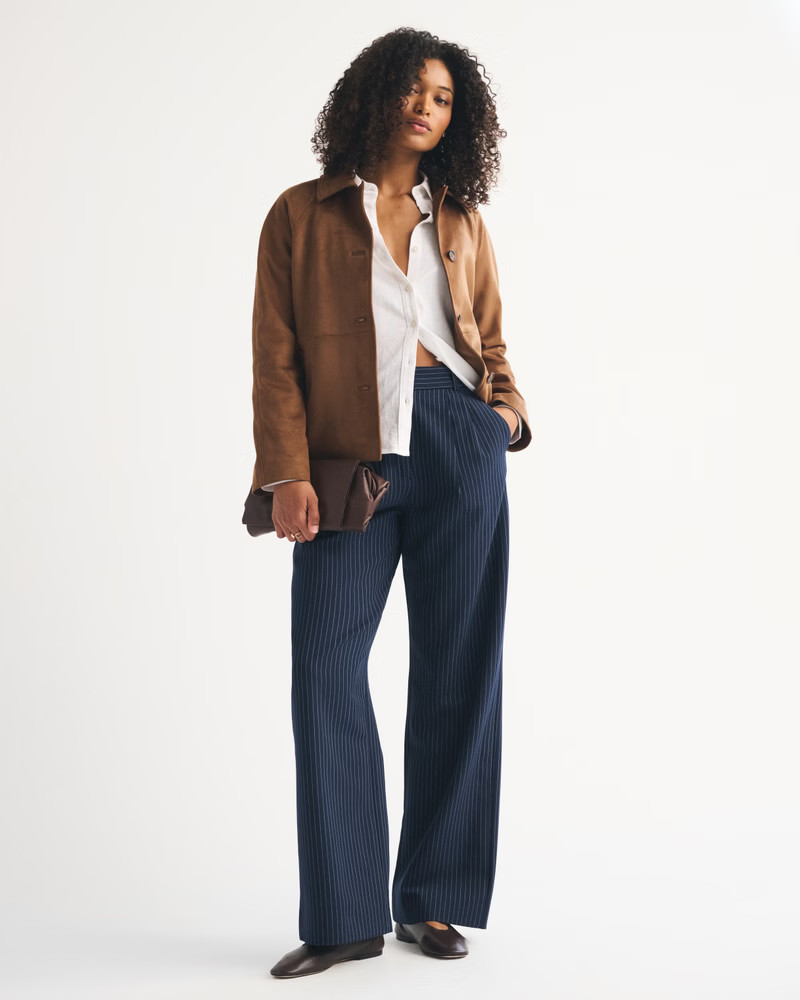 Linen-Blend Pull-On Pant | Abercrombie & Fitch (US)
