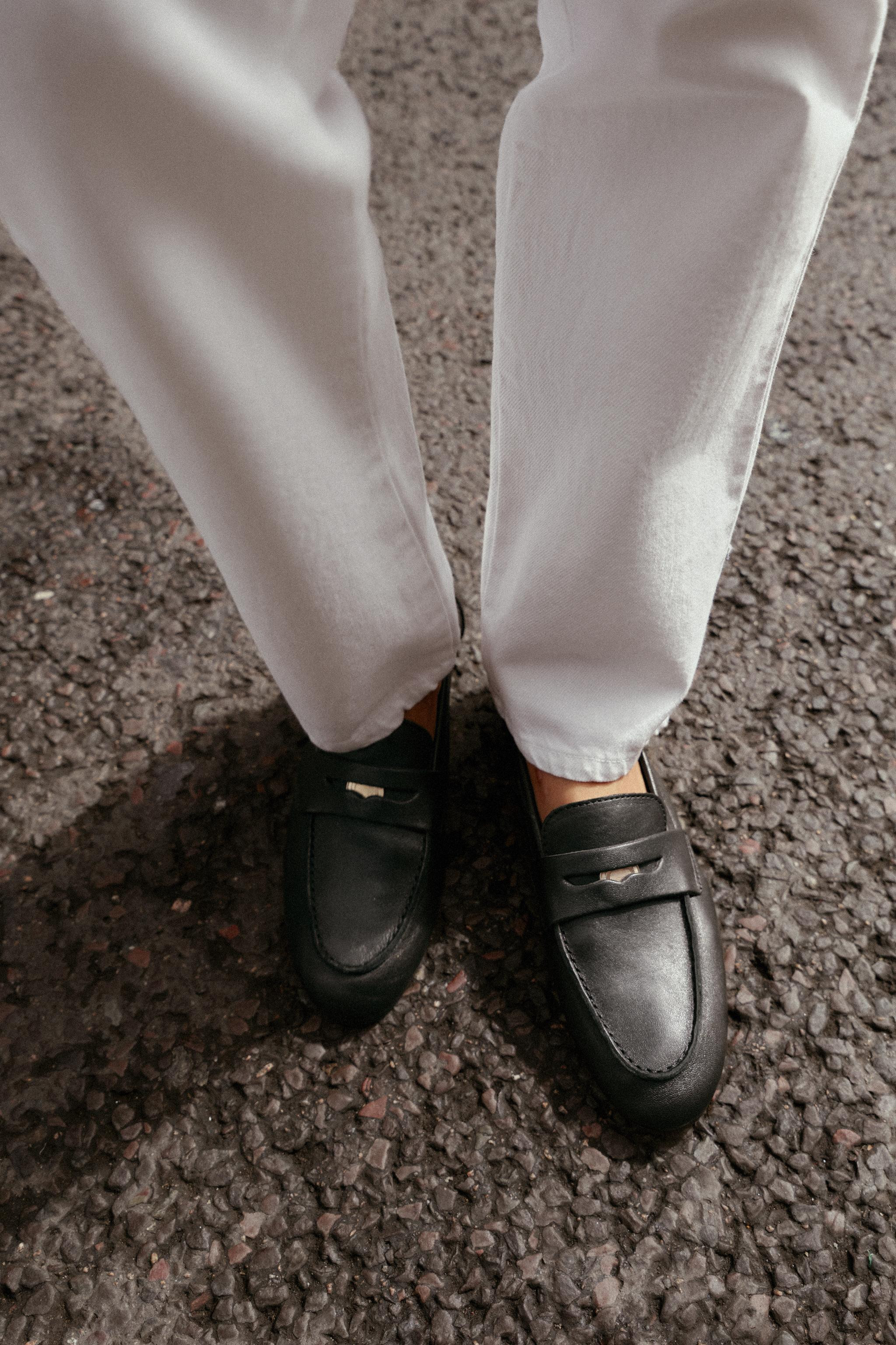 LEATHER PENNY LOAFERS | Zara US