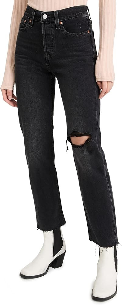 Levi's Women's Premium Wedgie Straight Jeans | Amazon (US)