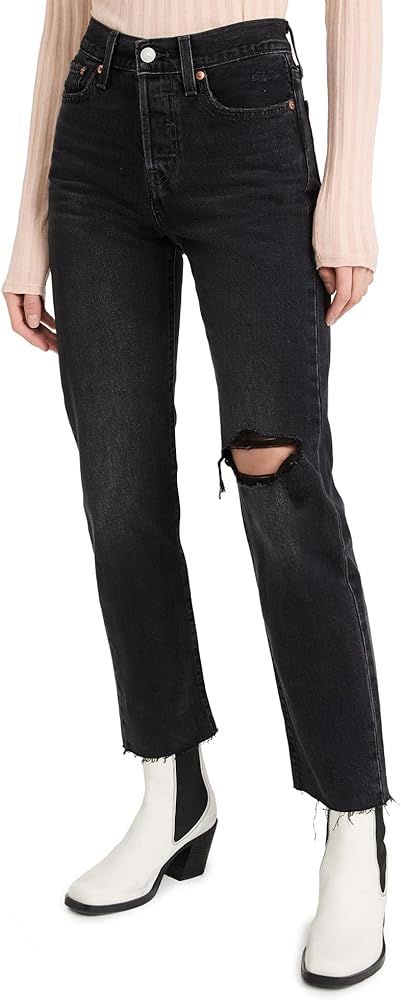 Levi's Women's Premium Wedgie Straight Jeans | Amazon (US)