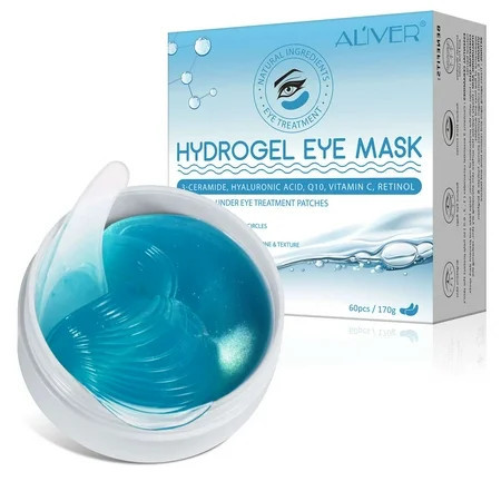Eye Mask by Aliver 30 Pairs Under Eye Patches for Dark Circles Reduce Puffy Eyes Undereye Bags - Christmas Gifts For Women | Walmart (US)