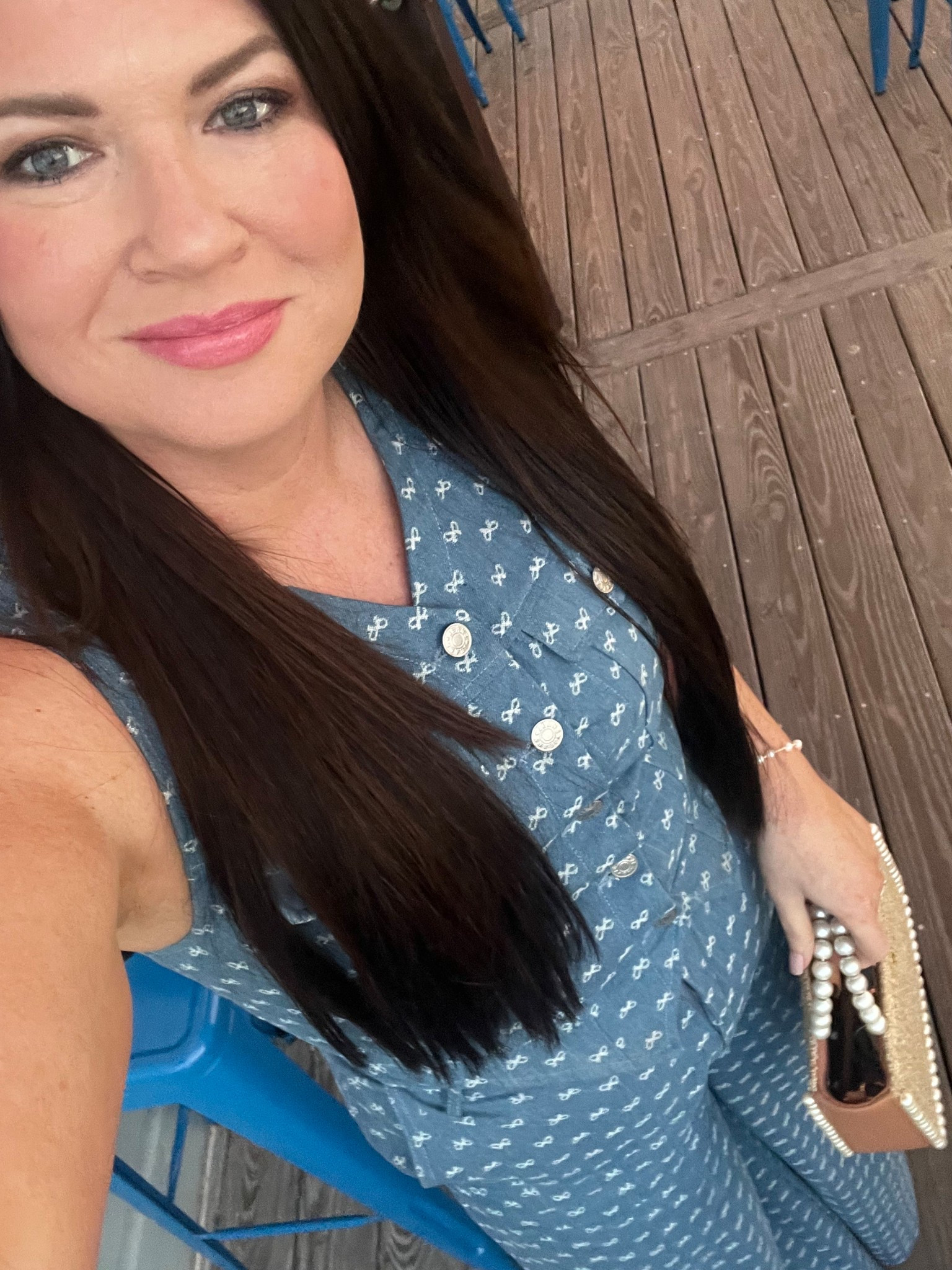 matching denim set  with little bows ✨ wearing L 

#LTKOver40 #LTKFindsUnder100 #LTKMidsize