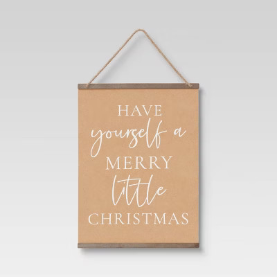 18" x 24" Christmas Scroll Banners and Garlands Tan - Threshold™ | Target