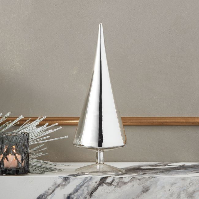 Paz Small Silver Glass Tree | CB2