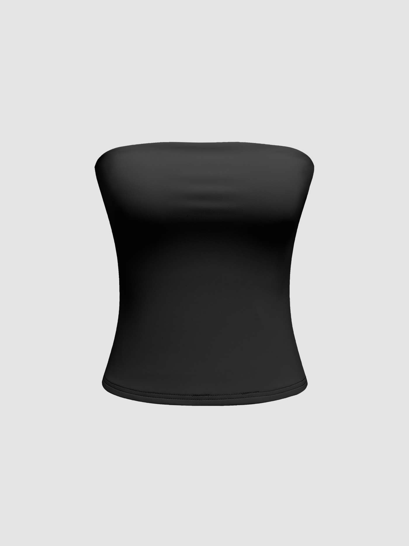 Contour Double Layered Strapless Solid Tube Top | Cider