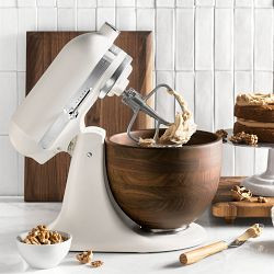 KitchenAid® Porcelain Artisan Stand Mixer with Walnut Bowl, 5-qt | Williams-Sonoma