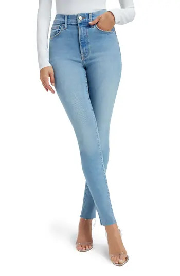 Good American Always Fit Good Legs Skinny Jeans in Indigo447 at Nordstrom Rack, Size 28-32 | Nordstrom Rack