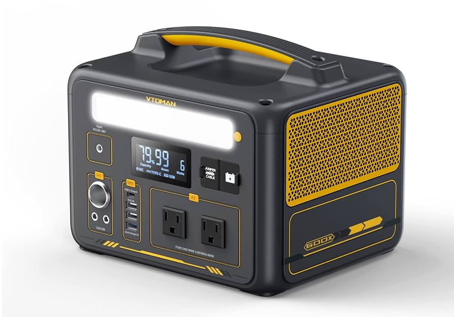 VTOMAN Jump 600X Portable Power Station, LFP Battery Powered Generator with 2x 600W AC Outlets (S... | Amazon (US)