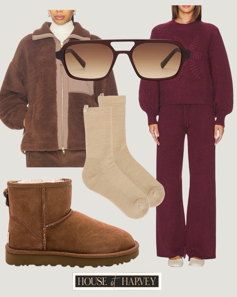 WEEKLY 5–this week it’s all about winter textures, tonal neutrals, and easy layering that feels indulgent but never fussy. I found amazing pieces that all embody this style vibe. I have cozy sets, jackets, booties, socks, sunglasses and other accessories. I also have a lipgloss and cream eyeshadow that both complement all of these outfits. Lastly I have some Ugg mules and some amazing lookalikes. All items linked ⬆️

#ltkcreator #ltkfinds #ltkwatchnow #ltkstyletip #revolve #revolvefinds #cozyluxe #winter #cozy #shearling

#LTKootd #LTKHoliday #LTKSeasonal