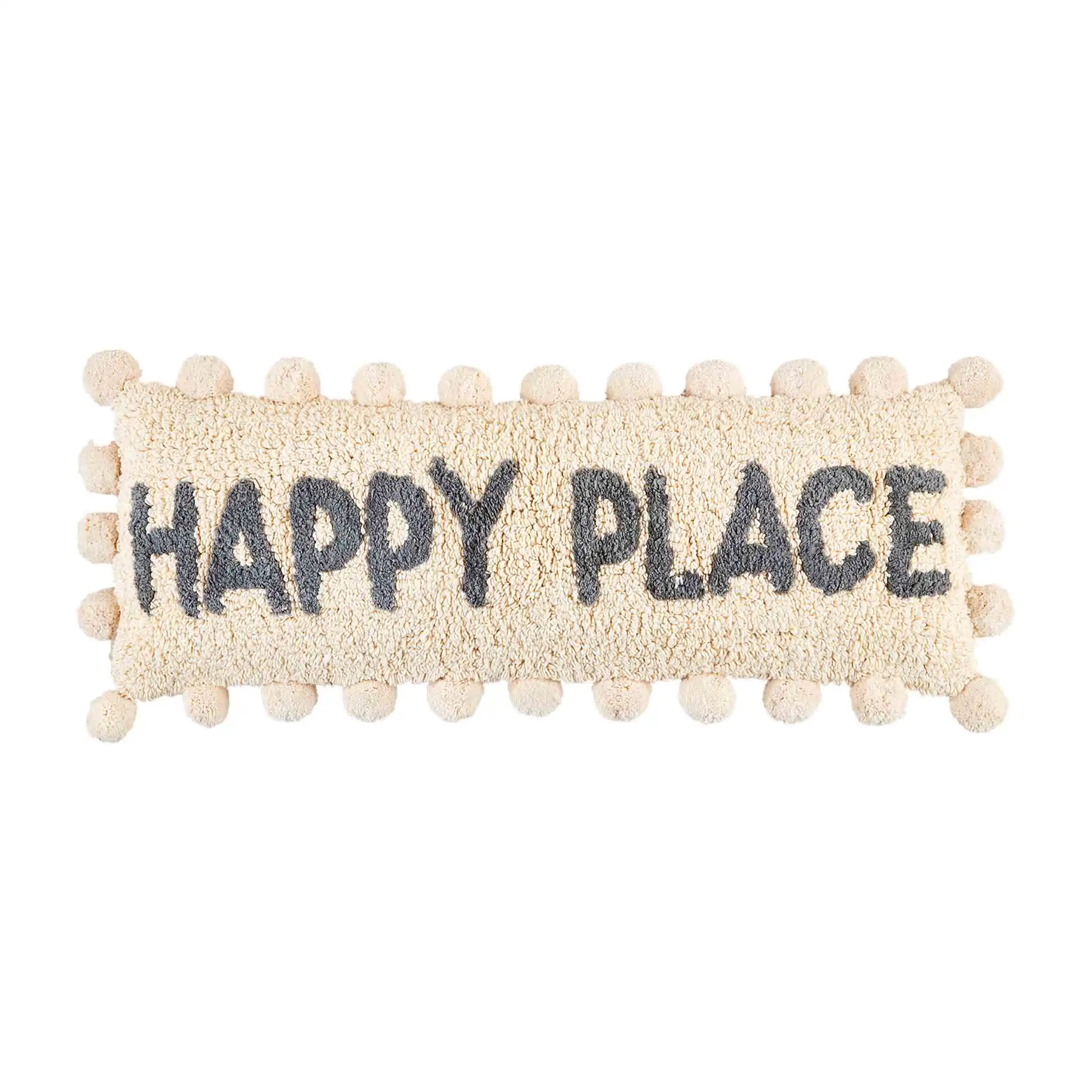 Happy Place Pillow | Mud Pie (US)