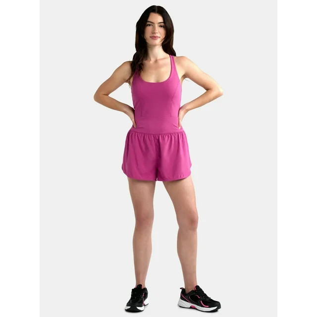 Avia Women's and Women's Plus Active Bodysuit with Built-in Bra, Sizes XS-4X | Walmart (US)