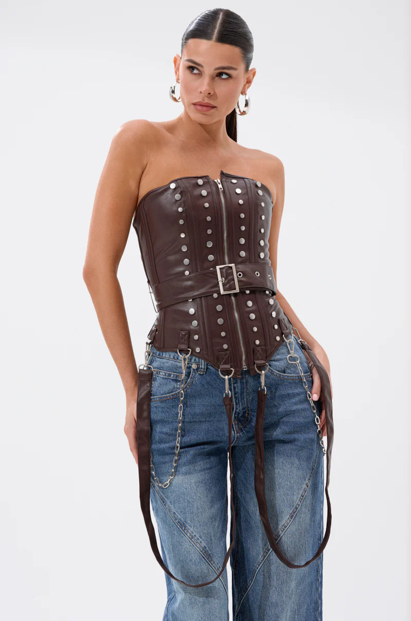 PERK UP EMBELLISHED CORSET | AKIRA