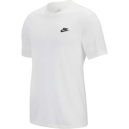 Nike Sportswear Club Men s T-Shirt Color: White/Black Size: L | Walmart (US)