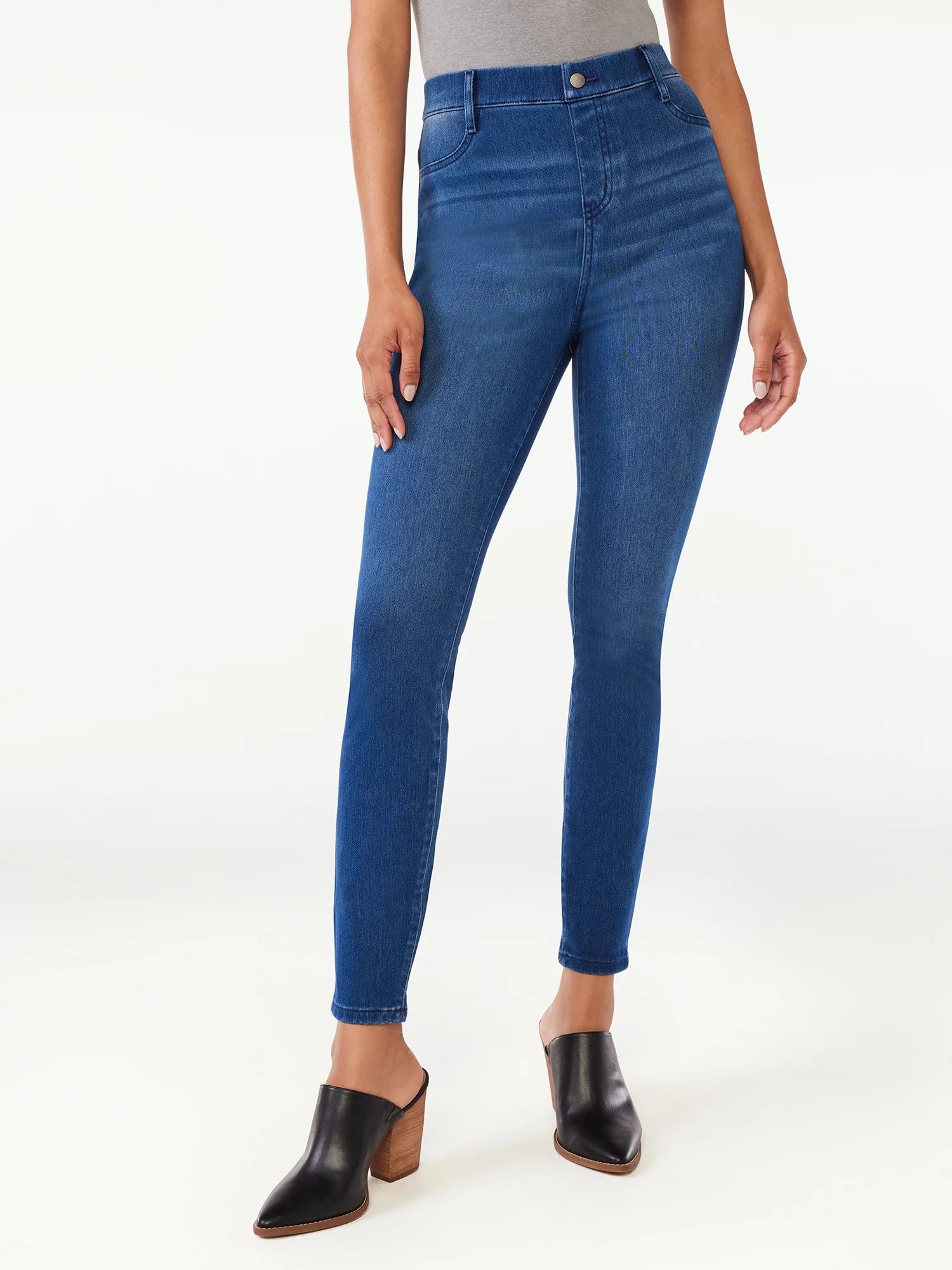 Time and Tru Women's High Rise Jeggings, Sizes XS-XXL | Walmart (US)