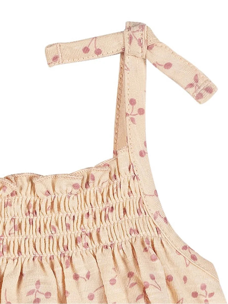 Modern Moments by Gerber Baby Girl Organic Smocked Sleeveless Top, Sizes 0/3 Months - 24 Months | Walmart (US)