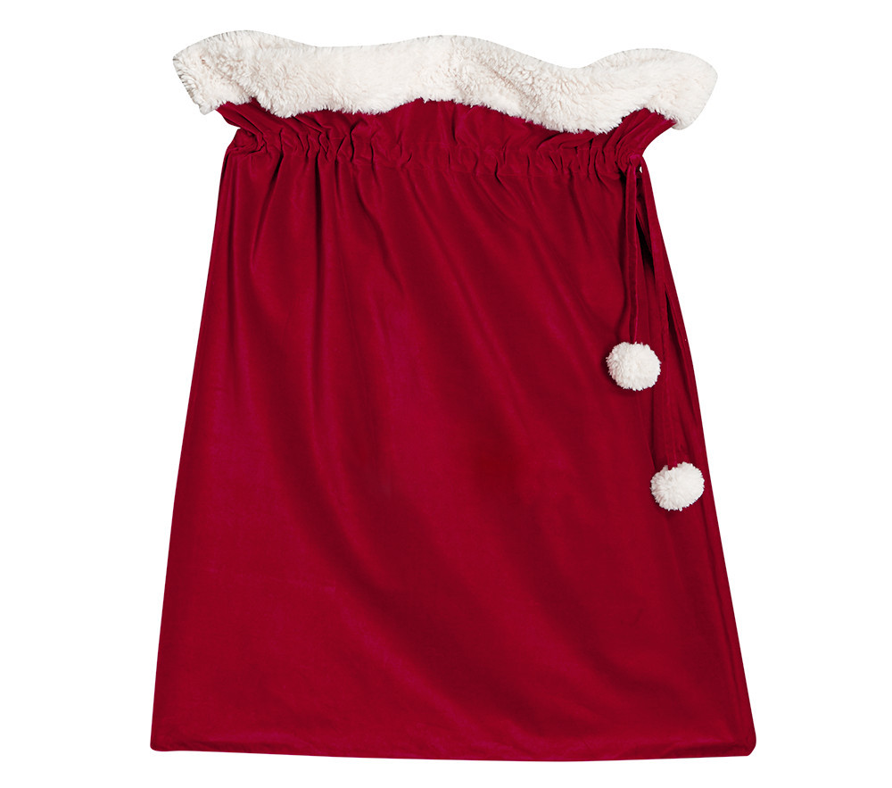 Red Velvet Santa Bags | Pottery Barn Kids