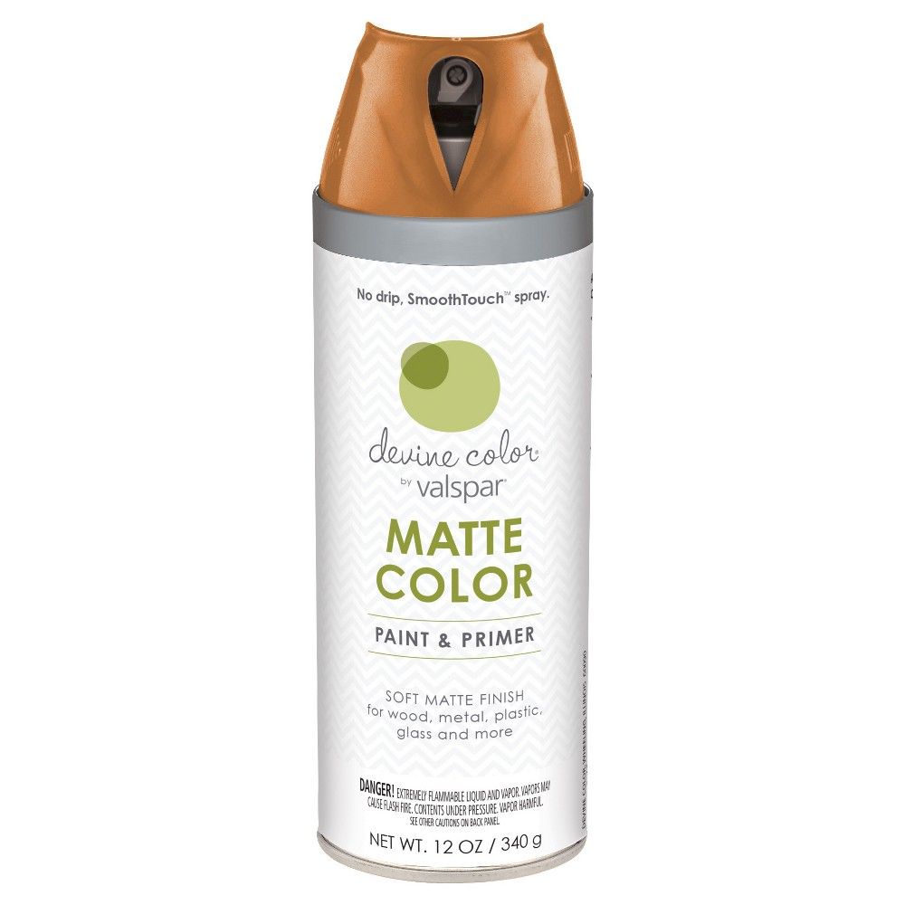 Devine Color Spray Paint by Valspar - Devine Cinnamon, Terracotta Orange Matte Finish - 12 oz Aeroso | Target