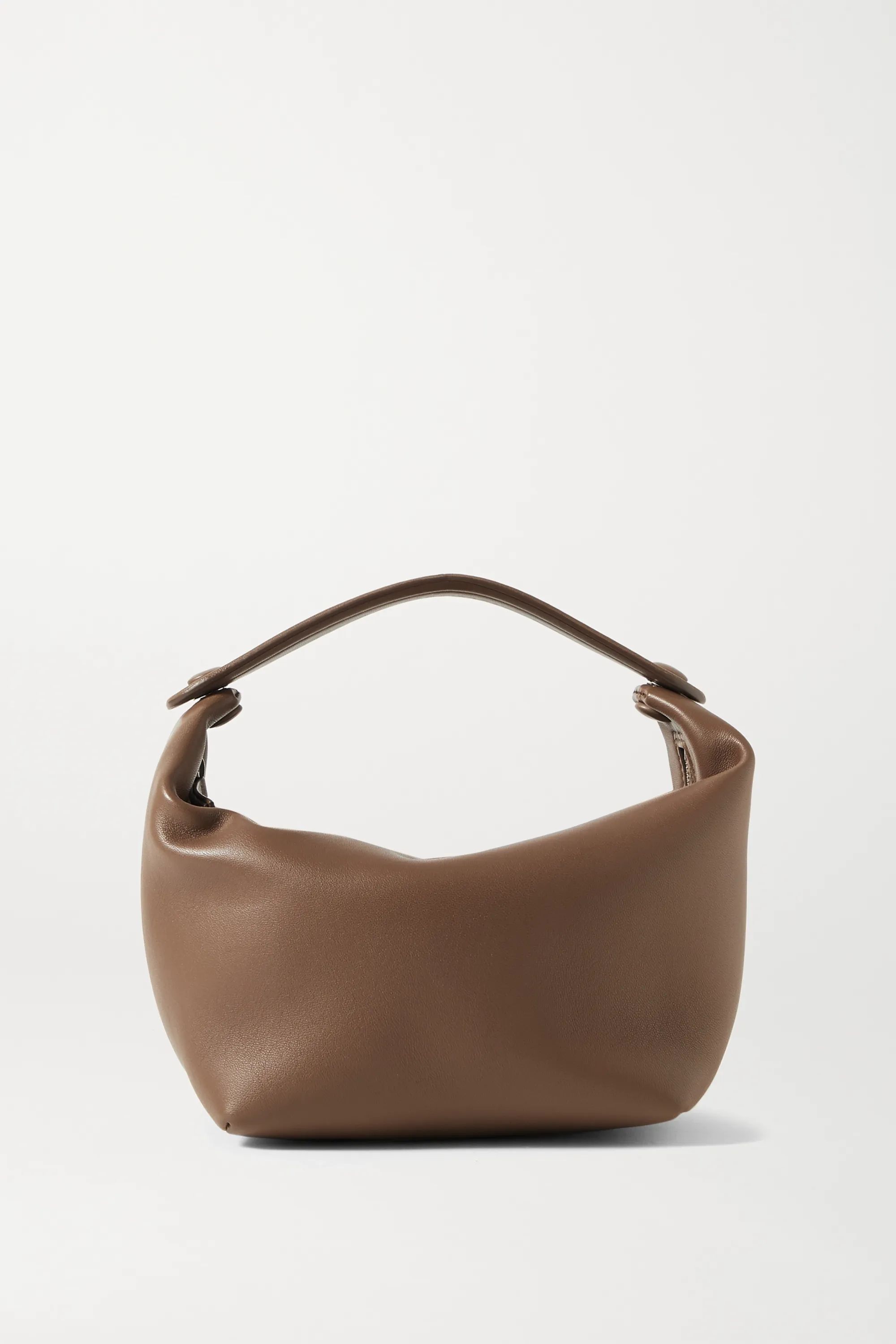 Light brown Les Bains mini leather tote | The Row | NET-A-PORTER | NET-A-PORTER (UK & EU)