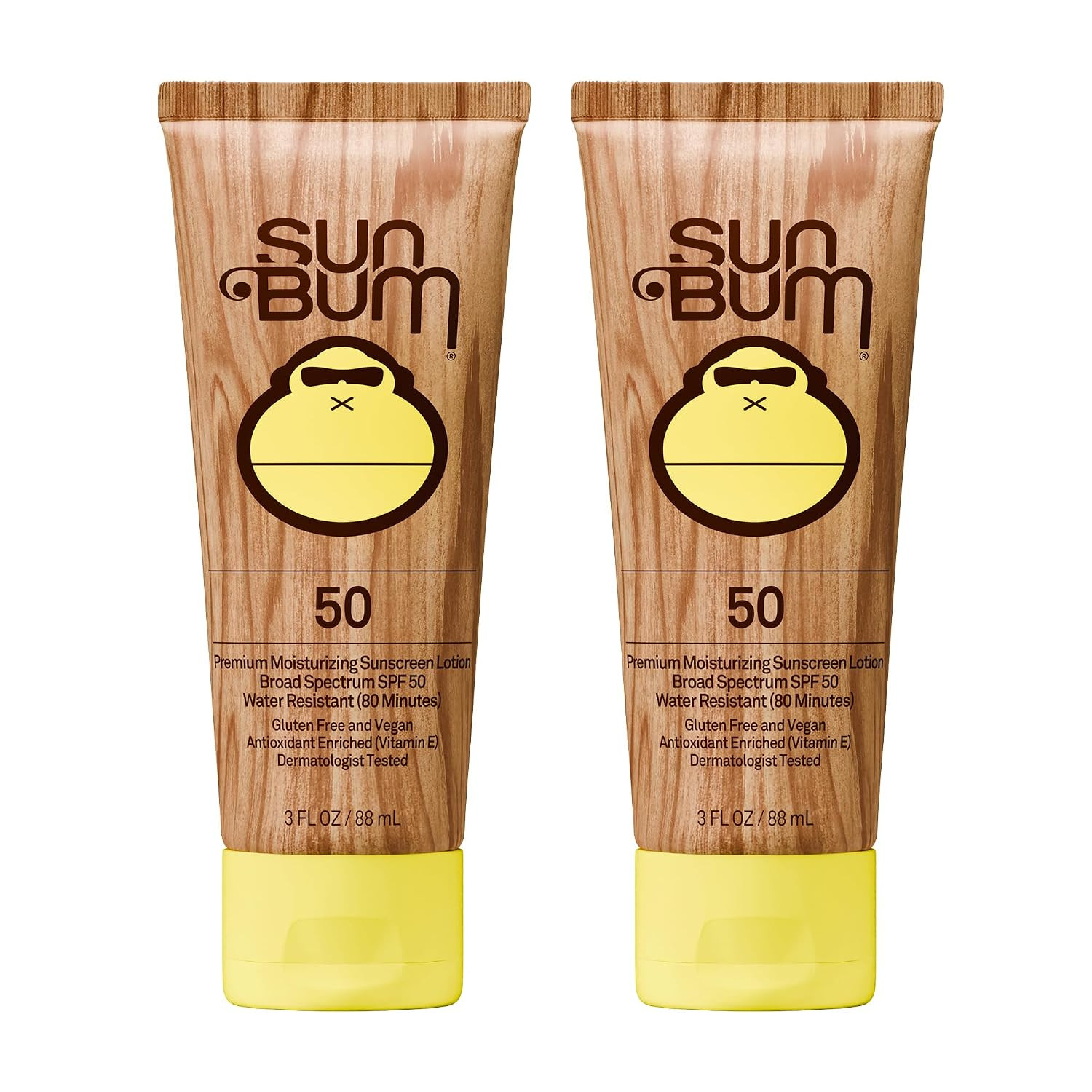Sun Bum Original Spf 50 Sunscreen Lotion Vegan and Reef Friendly (octinoxate & Oxybenzone Free) Broad Spectrum Moisturizing Uva/uvb With Vitamin E 3 Ounce 2 Pack | Amazon (US)