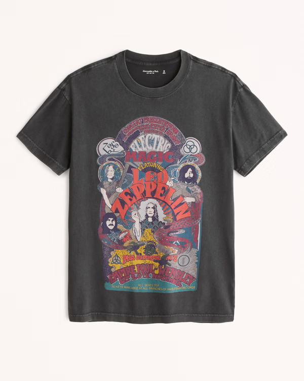 Men's Led Zeppelin Graphic Tee | Men's 25% off Select Styles | Abercrombie.com | Abercrombie & Fitch (US)