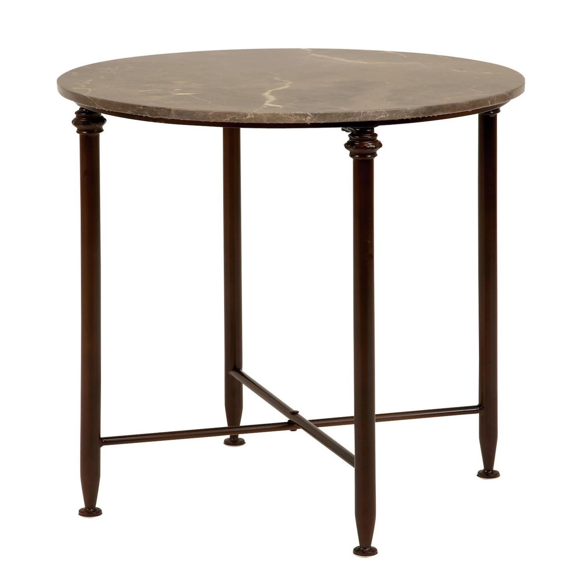 Stella & Eve Marble Top Accent Table with Bronze Metal Legs | Kohl's
