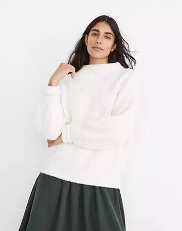 Loretto Mockneck Pullover Sweater | Madewell