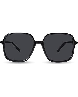 Oversized Square Sunglsses for Women Men Large Wide Frame Sun Glasses Wide Vintage Trendy Shades ... | Amazon (US)