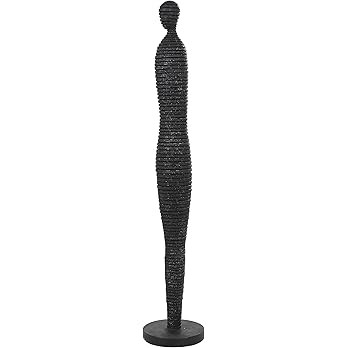 Deco 79 Polystone People Decorative Sculpture Tall Slim Figure Home Decor Statue with Ribbed Body... | Amazon (US)