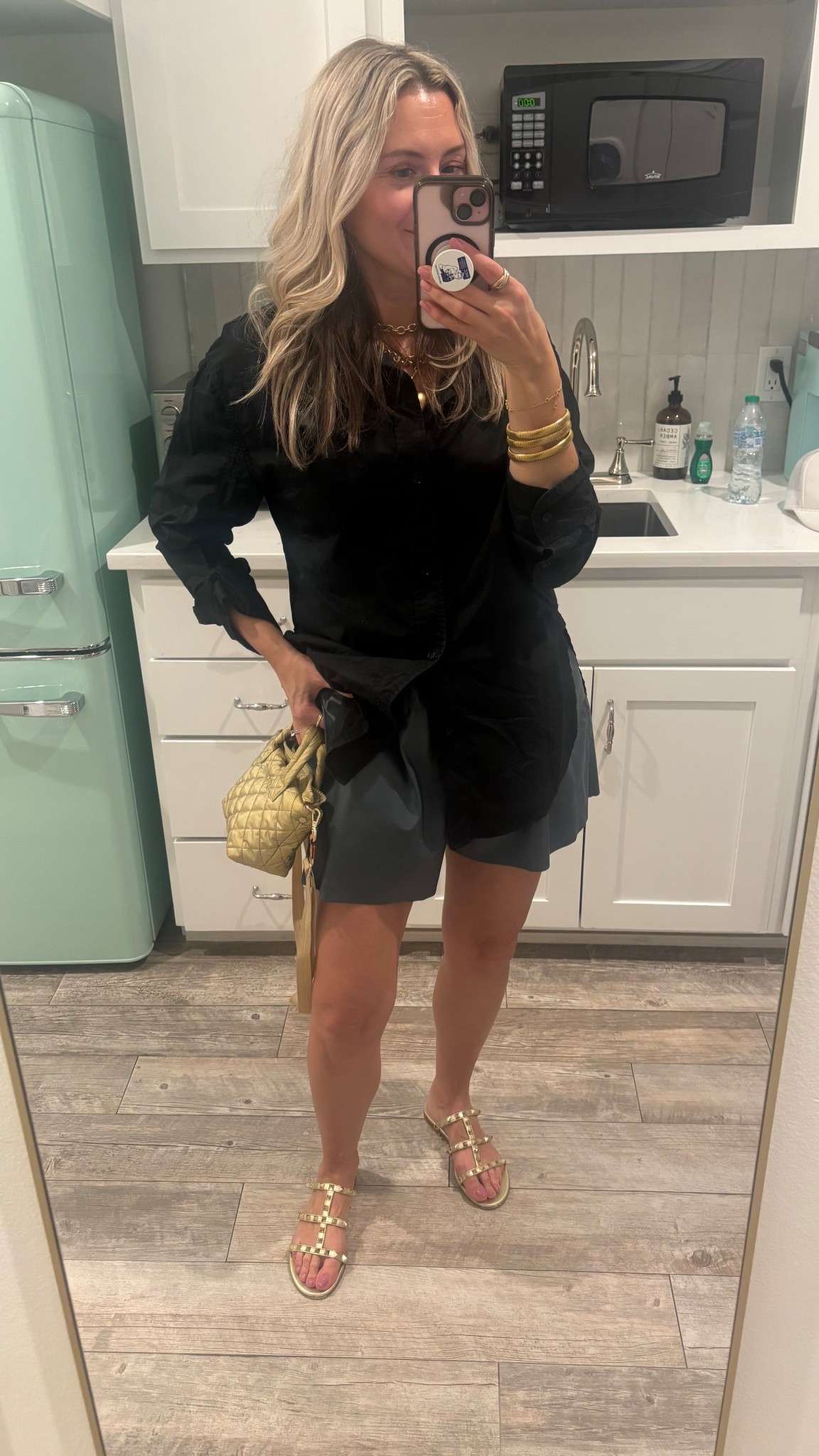 date night outfits
Owned these button up for years and it’s 💯 great for evenings or days or beach/pool too.  And leather shorts soooo old that I wear all the time!  

#LTKspring #LTKOver40 #LTKTravel