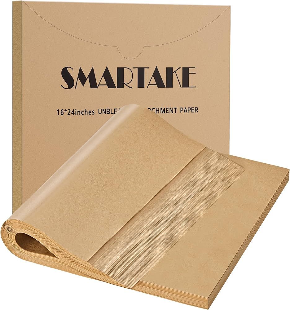 SMARTAKE 200 Pcs Parchment Paper Baking Sheets, 16x24 Inches Non-Stick Precut Baking Parchment, f... | Amazon (US)