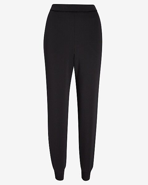 High Waisted Ribbed Cuff Joggers | Express
