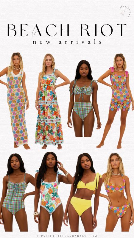 Beach Riot new arrivals, crochet swimsuit, crochet cover up, floral dress, maxi dress 

#LTKswim #LTKfindsunder100