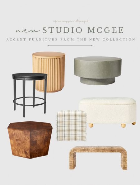 New accent furniture from the new Studio McGee Target collection! Love these accent tables, coffee tables, new benches, and ottoman!

Boucle bench, storage bench, side table, concrete coffee table

#LTKhome #LTKstyletip #LTKFind