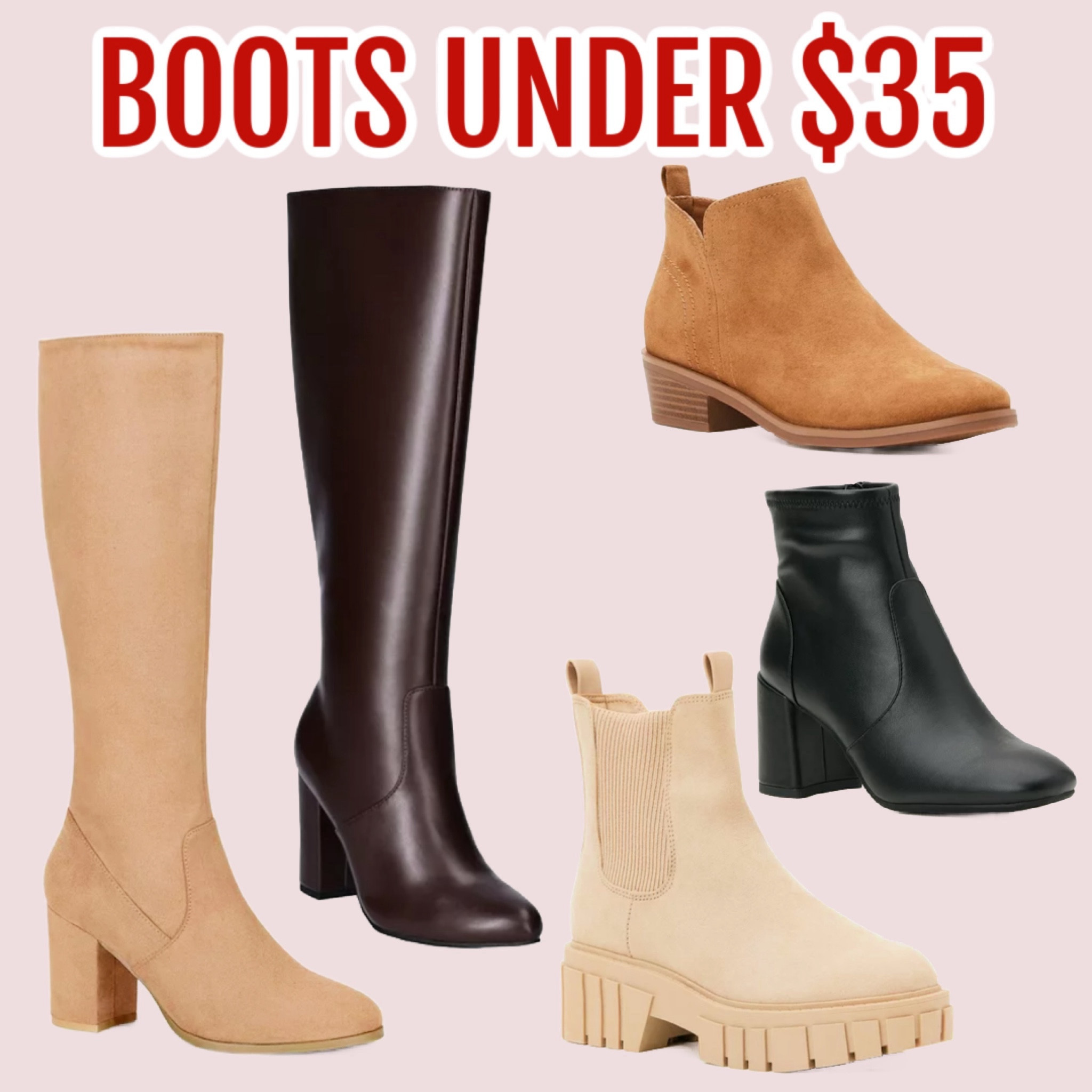 Looking for some budget friendly winter boots for yourself or to give as a gift?🎁 

#LTKGiftGuide #LTKSeasonal #LTKfindsunder50
