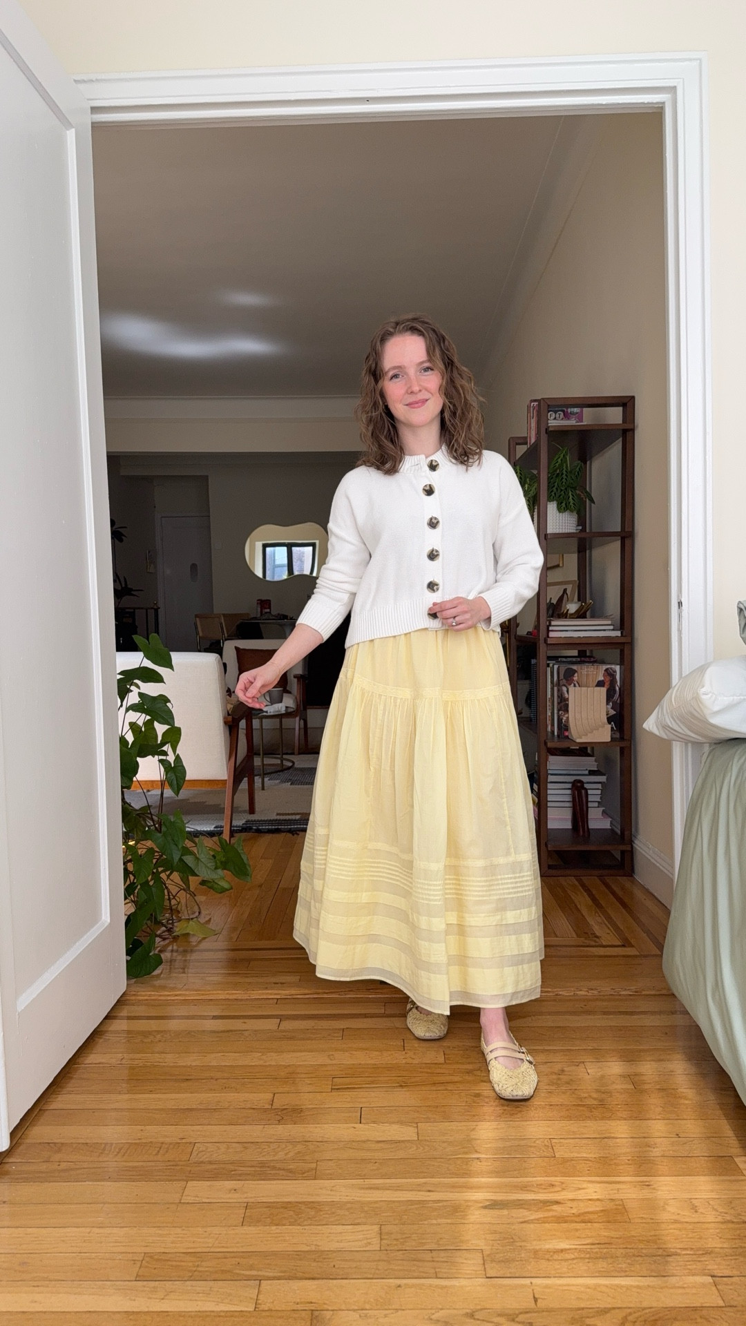 Abercrombie cotton skirt outfit. On stackable sale. Elastic waist and lined. Wearing xs. Cardigan is xs. Use code Afkathleen for extra 15% off skirt

#LTKSaleAlert