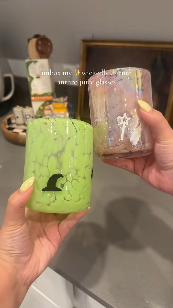 Obsessed with these wicked inspired icon juice glasses from Anthropologie! 
