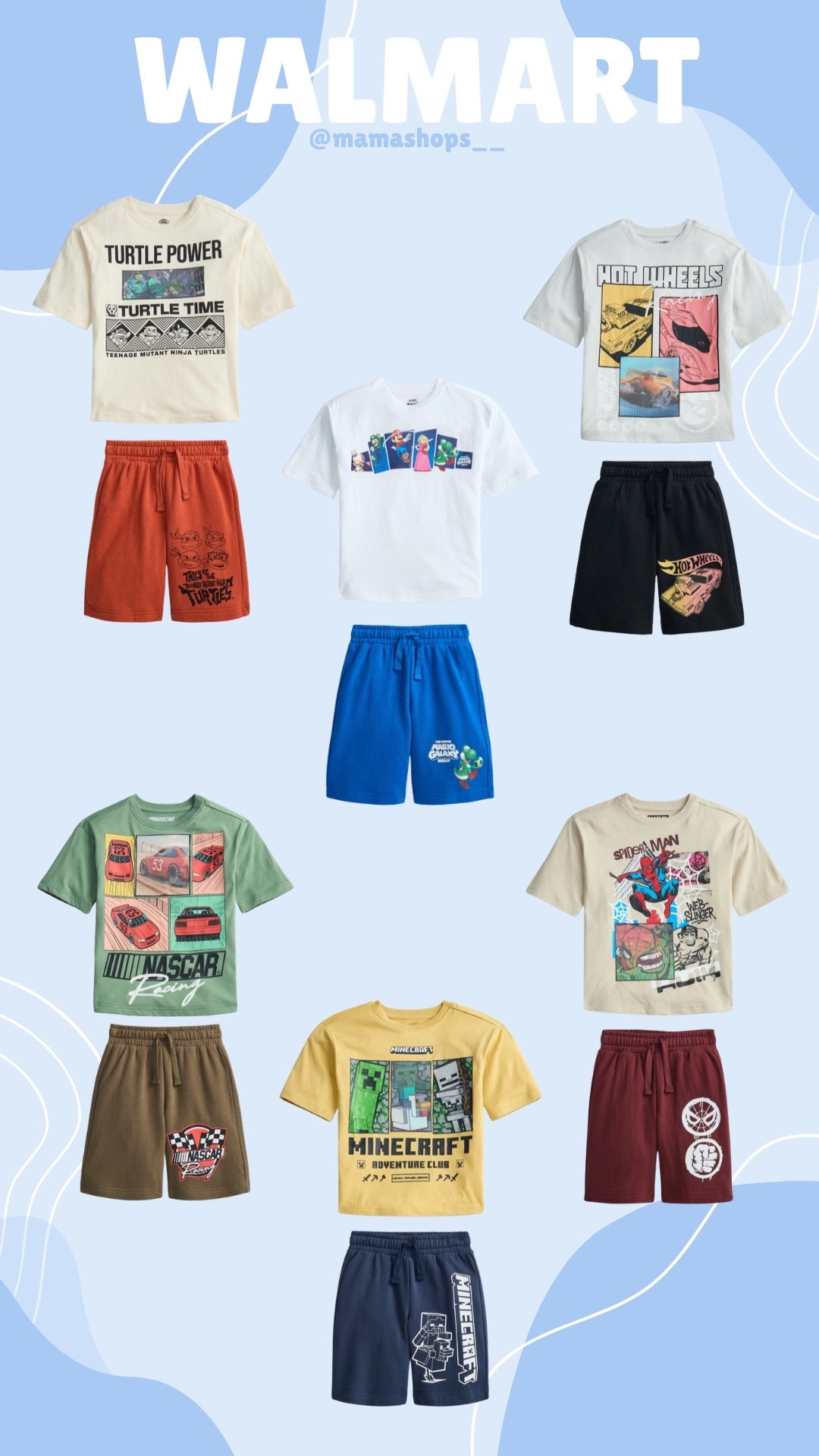 Walmart finds graphic tees with matching shorts for boys !👦🏻🤩

All links will be available here ✨🔗

#LTKSeasonal #LTKmomlife #LTKKids